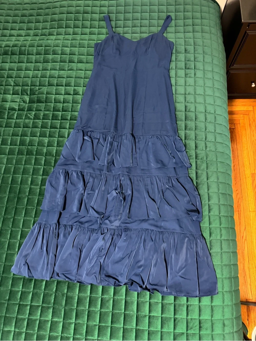 Abercrombie & Fitch Navy Tiered Maxi Dress